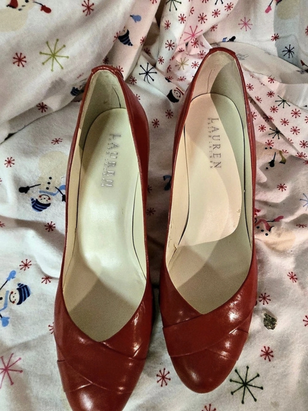 Lauren Ralph Lauren Heels Red  7B,Nina Size 7,Liz Claiborne Size 7 All 3 For $45